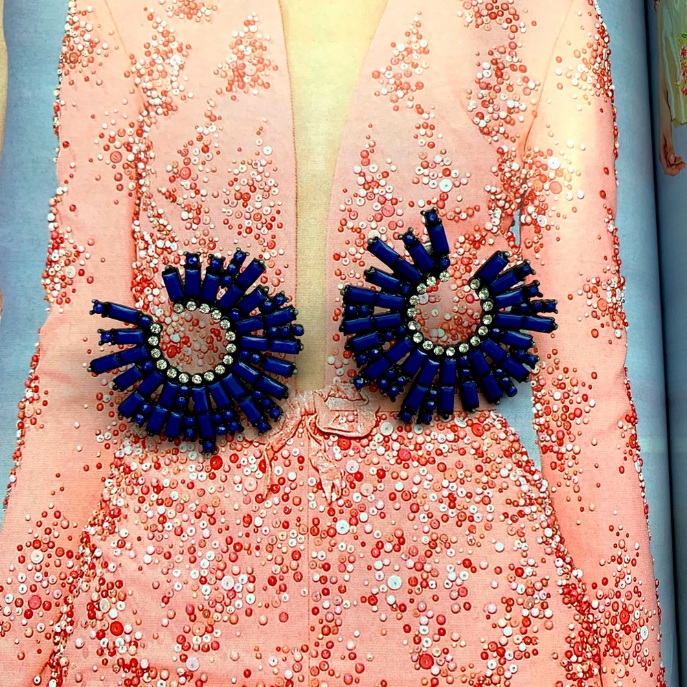 Blue earrings Rada - Picture 3 of 7